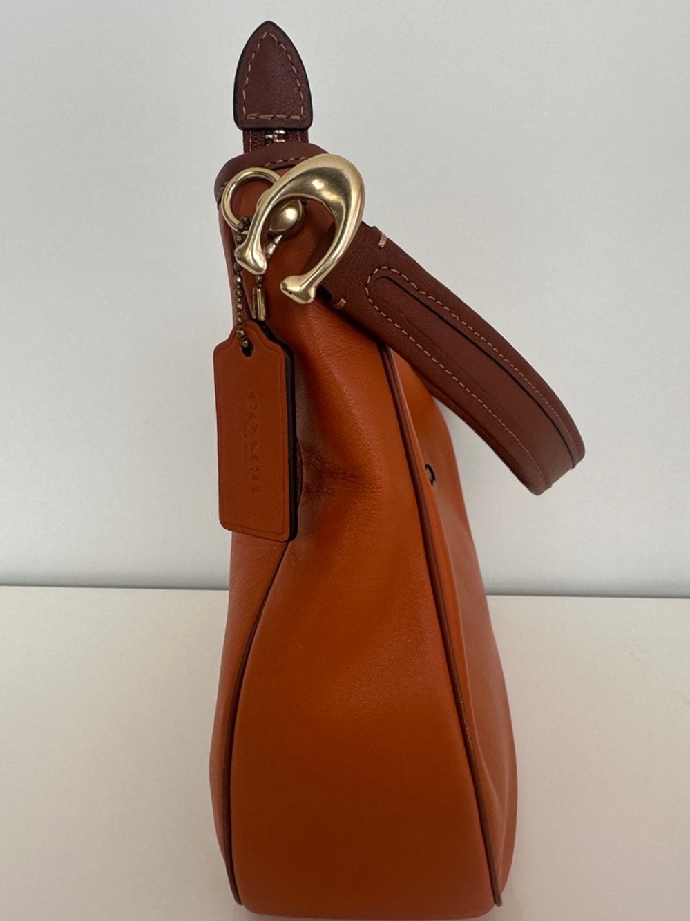 Coach Soft Tabby Hobo Shoulder Crossbody Bag in Colorblock Canyon C6660 - Picture 8 of 14